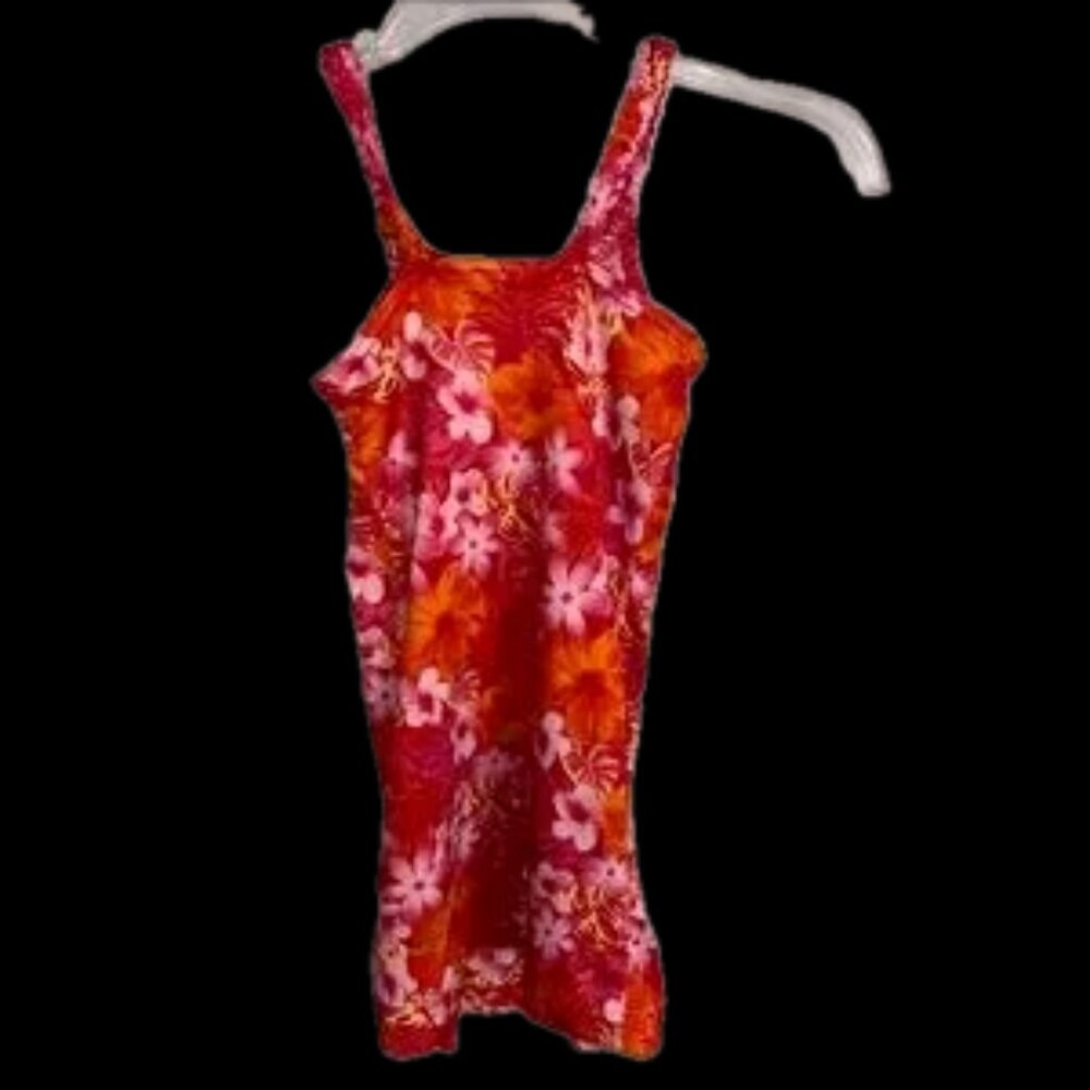 Gorgeous red dress with floral top half knee length 6y girls rare !! - Picture 9 of 11
